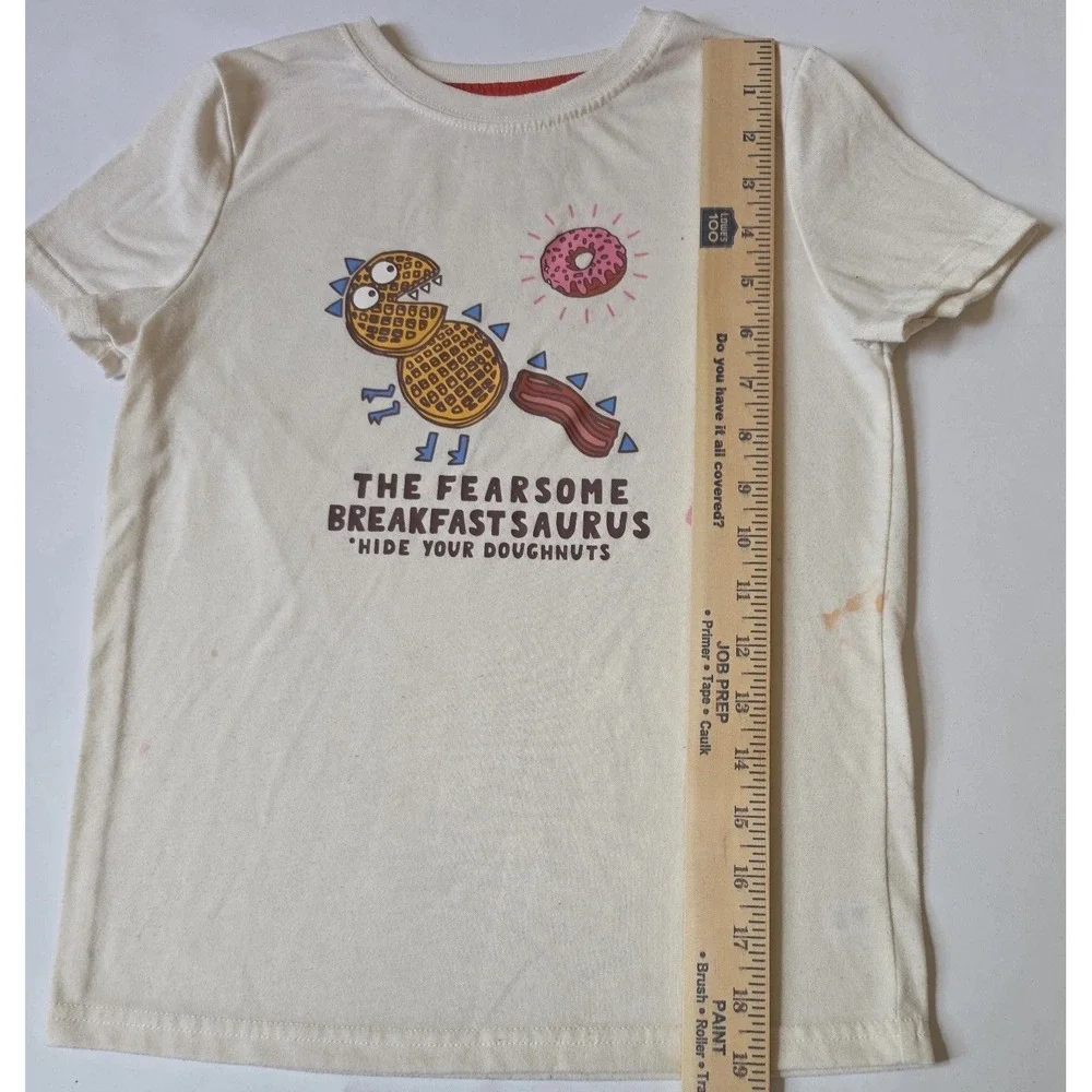 Cat & Jack Girls' White Short-Sleeve CrewNeck SleepShirt Size 5‎